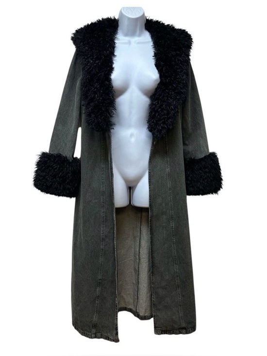 Dolls Kill Jackets & Blazers - Dolls Kill Current Mood Forest Fantasy Penny Lane Style Long Coat Jacket Sz XL